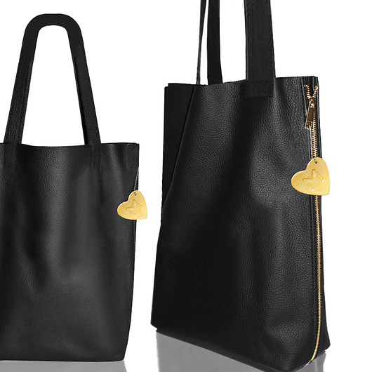 torby na ramię Worek ze złotymi zamkami