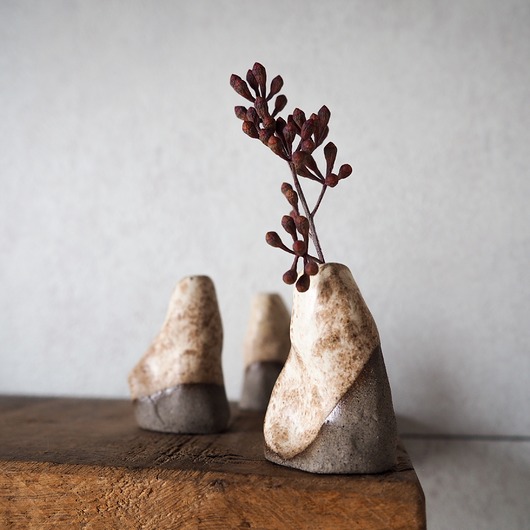 wazony Mini wazon kremowo-szary