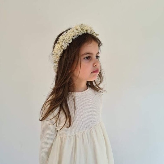 wianki komunijne BOHO wianek na głowę - KOMUNIA, chrzest, ślub, sesja zdjęciowa