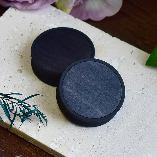 biżuteria różna Tunele do uszu 10-100mm / wypełnienie z drewna / czarne