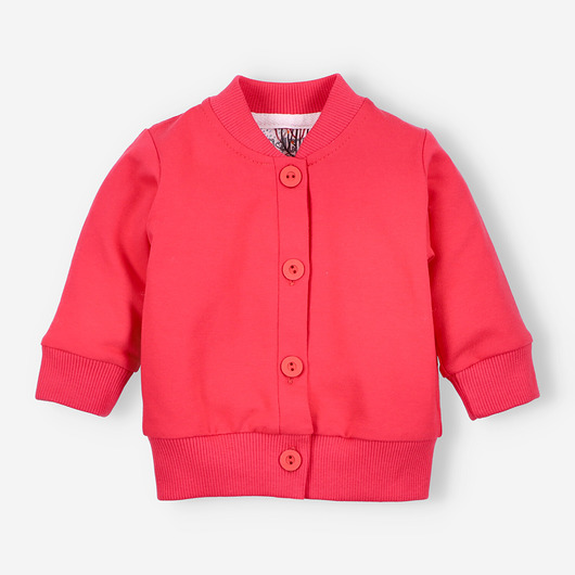 bluzy dla niemowlaka Bluza dresowa KOLOROWY LAS z bawełny organicznej dla dziewczynki