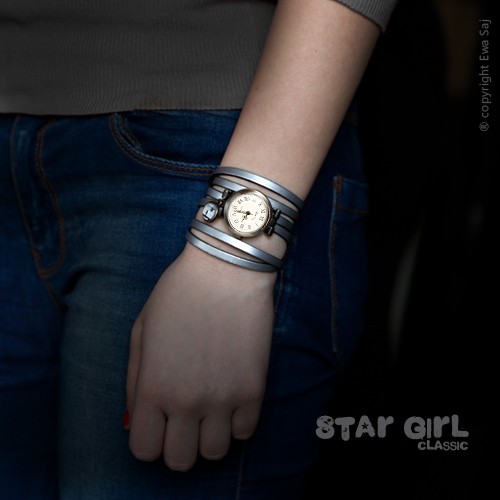 Star Girl Classic Obłoki - bransoletka zegarek Ewa Saj Fotografie