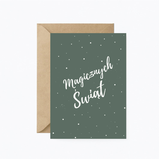 kartki okolicznościowe - wydruki Kartka - Magicznych Świąt