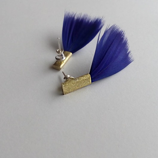 kolczyki z piórami PIÓRKO kolczyki