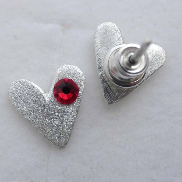 kolczyki srebrne Kolczyki srebrne Serduszko