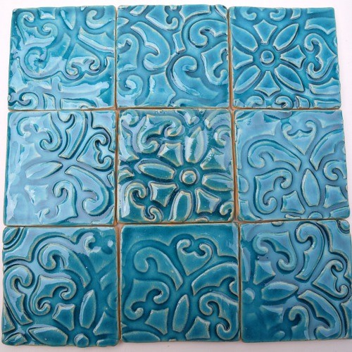 kafelki lazurowe ornamenty Dekornia