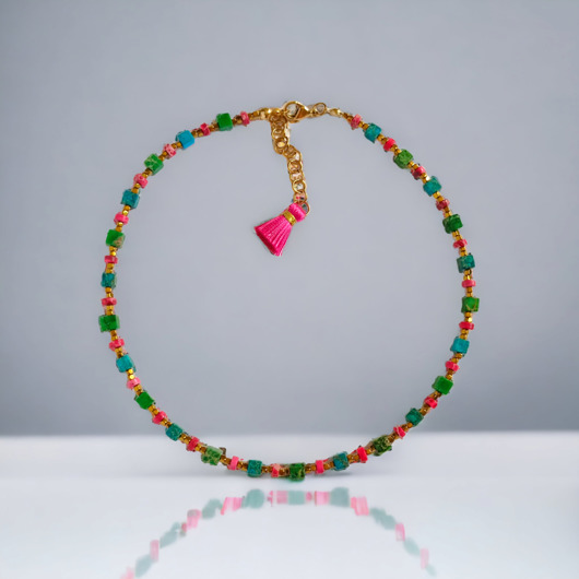 chokery Choker wakacyjny : jaspis cesarski : multicolor