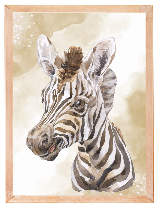 obrazy i plakaty do pokoju dziecięcego PLAKAT, OBRAZEK leśna zwierzęta safarii nr.2