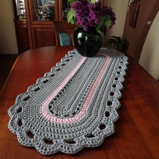 obrusy i serwetki Bieżnik szydełkowy 50cmx120cm