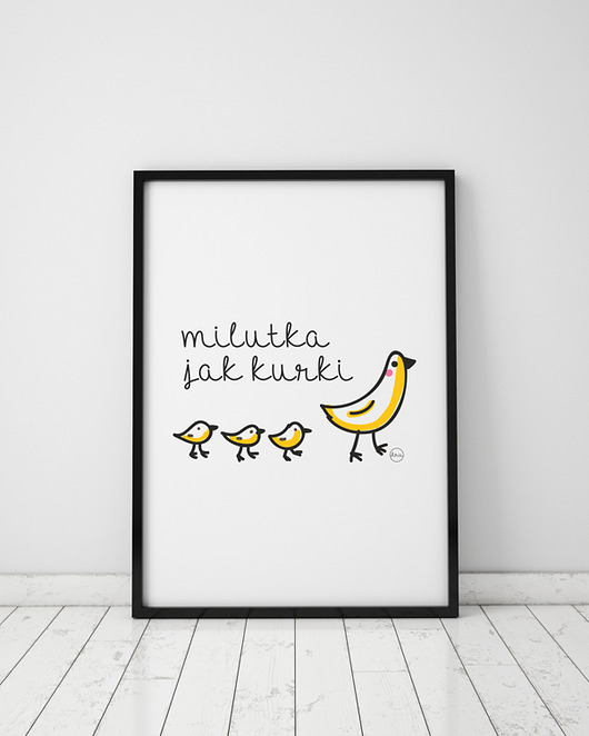 plakat. milutka jak kurki (format A3) Love Life and Forest