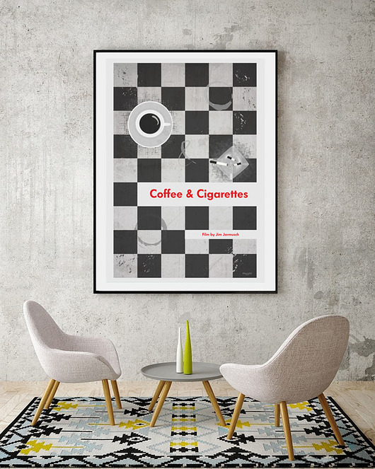 plakaty Kawa i papierosy - plakat fine art