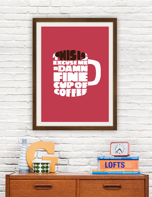 Plakat Twin Peaks - Damn Fine Coffee  minimalmill