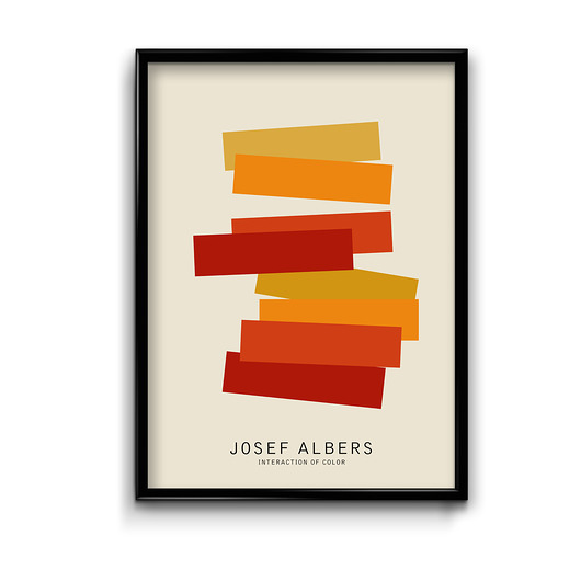 plakaty Plakat Josef Albers Interaction No.1