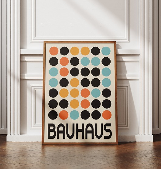 plakaty Minimalistyczny plakat - Bauhaus #10 - Do salonu, sypialni, biura