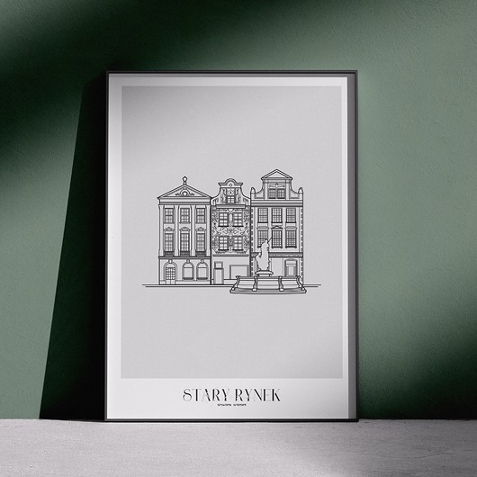 plakaty Plakat Architektura - Poznań -  Stary Rynek