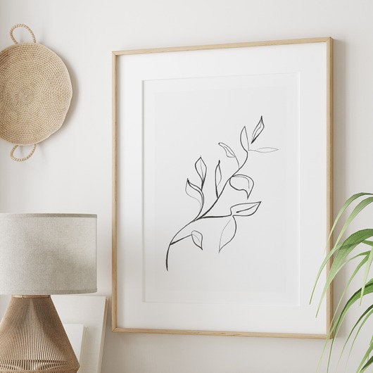 Plakat Szkic Rośliny Line art P410 TamTamTu