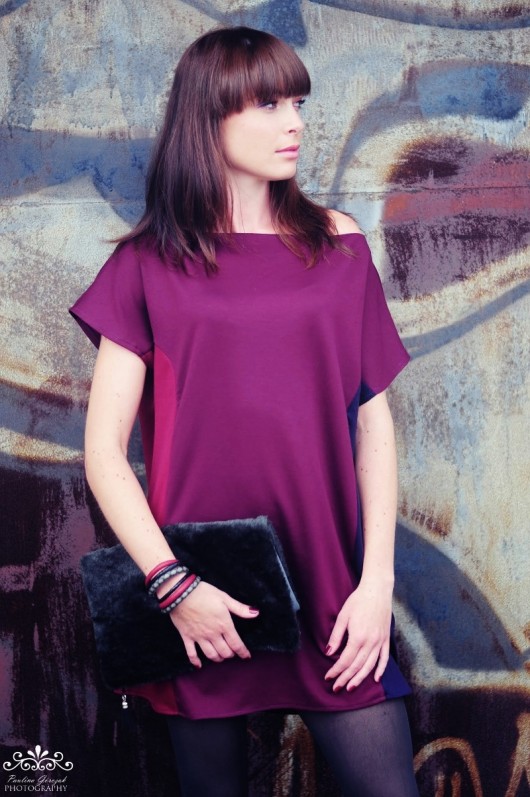 S A L E ! unikat ! sukienko-tunika STRIPe ME! kaktusia