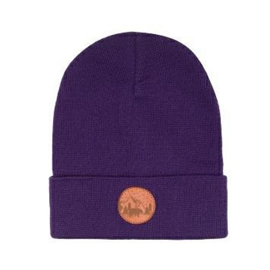 Czapka Beanie Bawełna Fioletowa KABAK