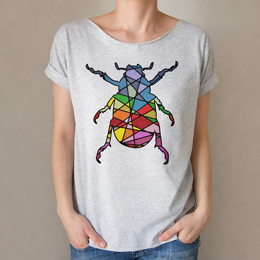 t-shirt damskie Żuk kolory Szary Oversize