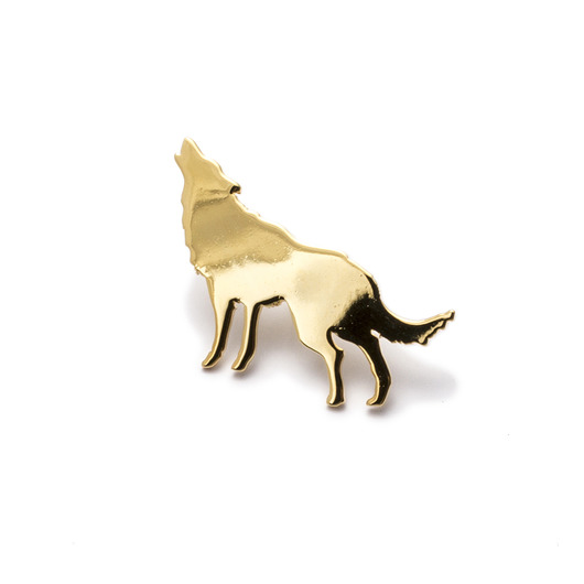 Pin AK Petite złocony wilk ANIMALKINGDOM