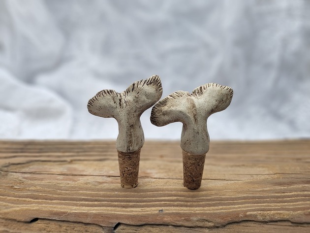 butelki wielorazowe Zestaw ceramicznych korków do wina Płetwy