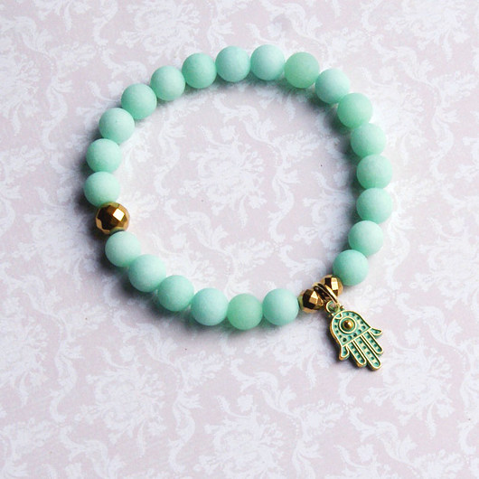 MINT gold PATINA :: hamsa :: TALIZMAN kaktusia