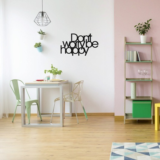 Napis 3D DON`T WORRY BE HAPPY DekoSign Dekosign