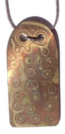 wisior mokume gane PRYZMAT