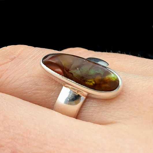 obrączki Agat ognisty