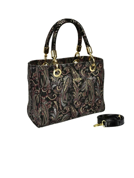 torebki do ręki Torebka skórzana  Kuferek -  złoty z bordowym  (6084)