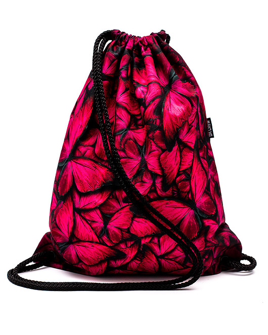 torebki, worki i plecaki dziecięce Worek Plecak Wodoodporny DR.CROW Butterfly Pink