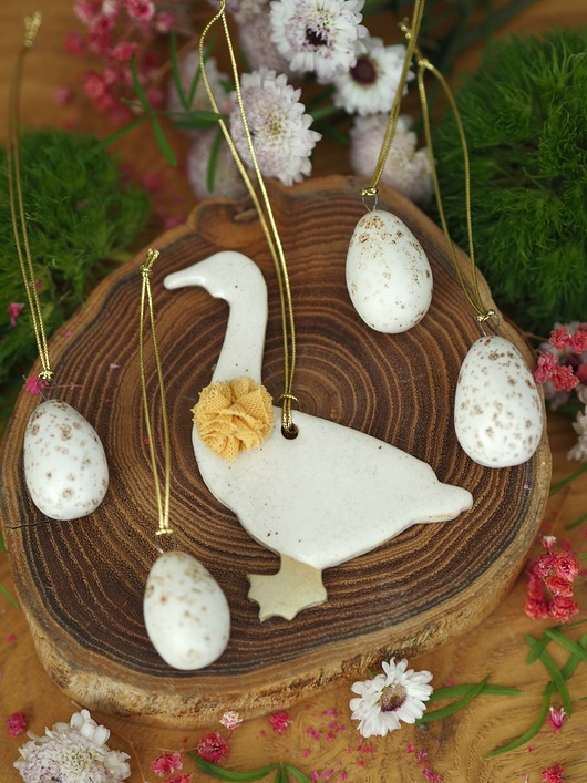 ozdoby wielkanocne Zawieszki/ dekoracje wielkanocne / jajka / gąska