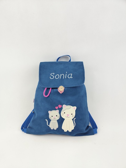 torebki, worki i plecaki dziecięce Plecak z kotkami, plecak z imieniem