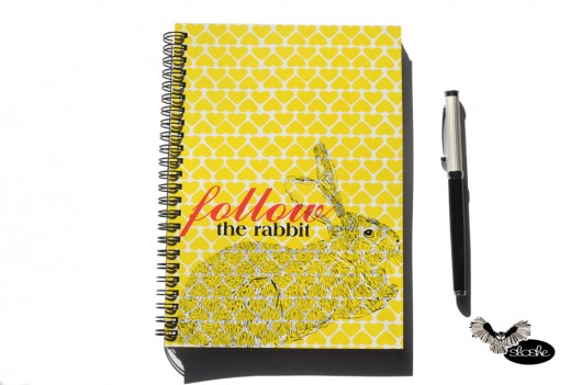 Follow the rabbit, notatnik Sloshe Sowia Aleja