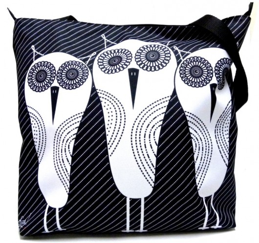 Duża torba na zamek z autorskim motywem:) Gaul Designs