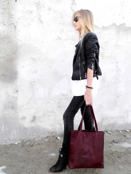 Miss DUO- real leather bag KAMILA LIMA bags and more