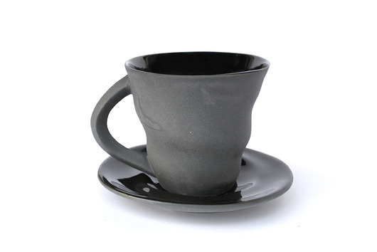 filiżanka do kawy-espresso SMUGGI,czarna 130ml Pracownia Unikatu