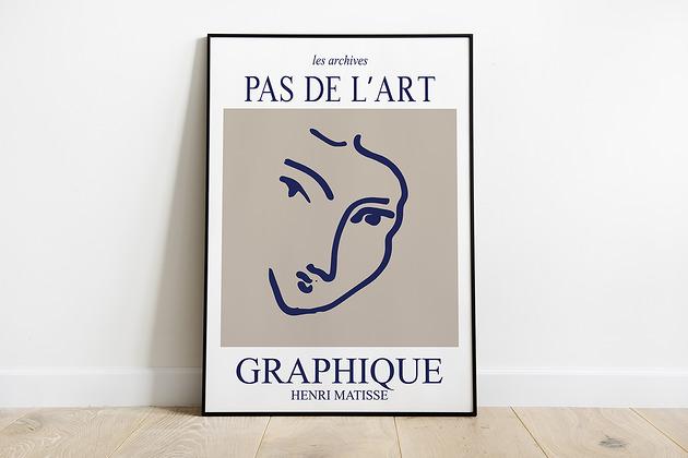 Henri Matisse grafika modern, inspiracja Pas De LArt