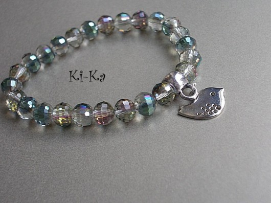 Silver bird - bransoletka KiKa pracownia