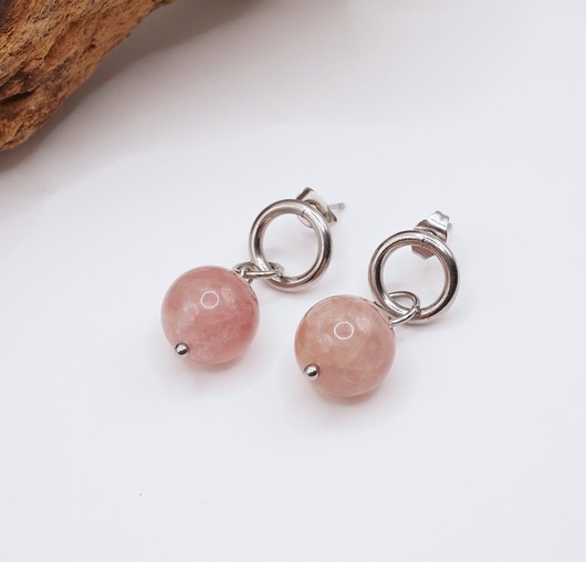 kolczyki z kamieniami Kolczyki Gentle Rose