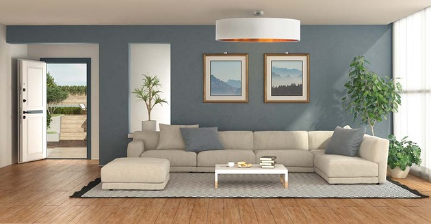 plafony Okrągły plafon do biura GRENADA GOLD fi - 80 cm