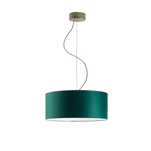 Lampa wisząca do salonu w stylu urban jungle HAJFA z abażurem 40 cm LYSNE