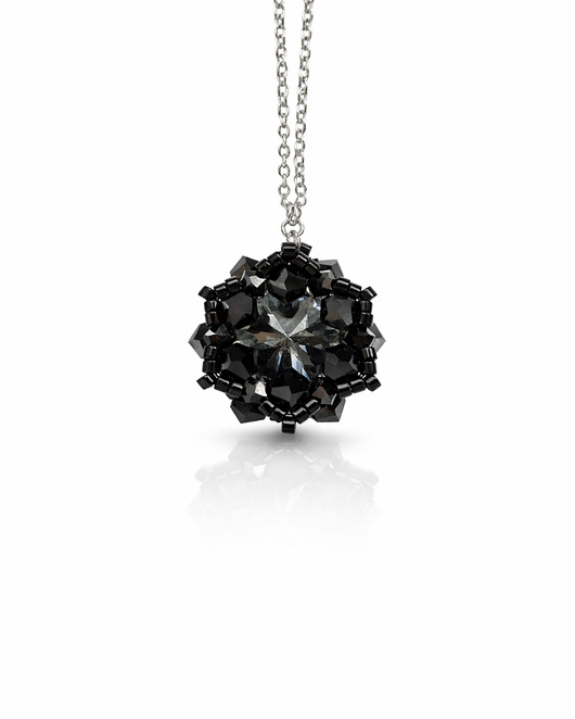 wisiory Czarny Naszyjnik "Night Fall Maxima"