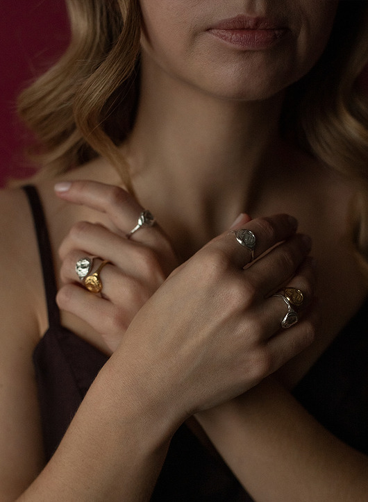 pierścionki złote Pierścionek Sand