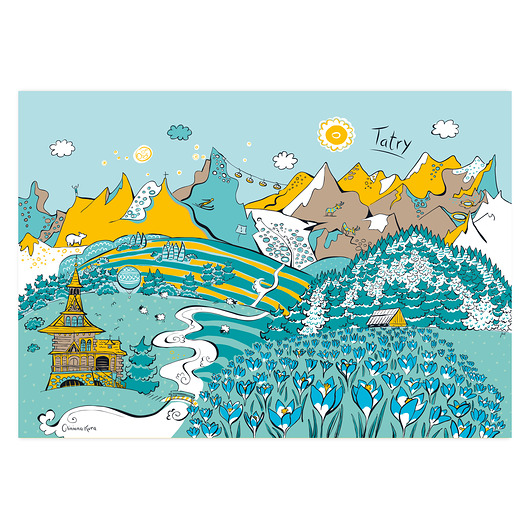 plakaty Plakat A4 Tatry Krokusy