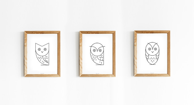 Zestaw plakatów "Owls" Joanna Klupś