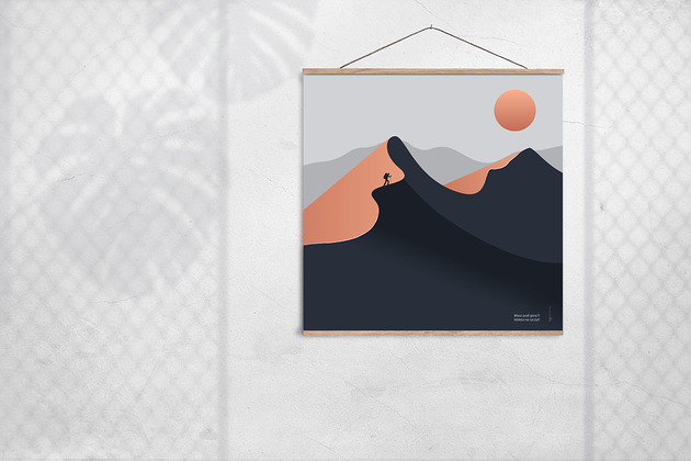Plakat Góry."Idziesz na szczyt" 50x50 cm BALSI