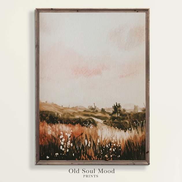 plakaty Plakat Vintage Moody Landscape 3 Krajobraz