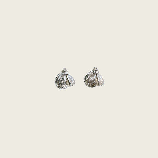 Srebrne kolczyki małe- Gingko KOS jewellery