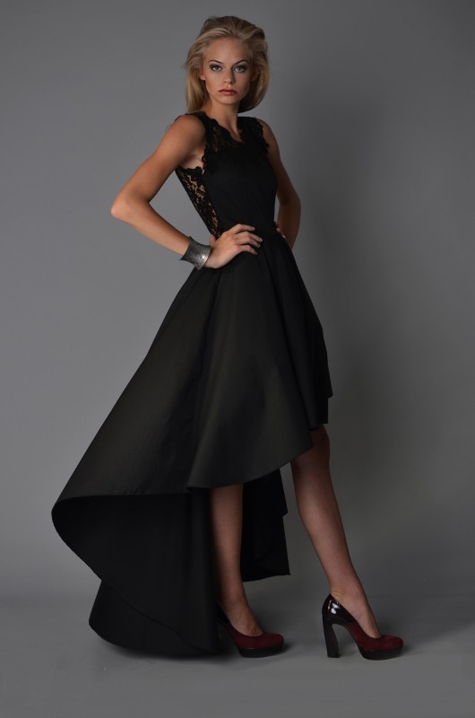 sukienki midi damskie Suknia 'Black'
